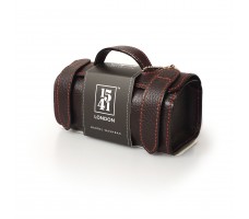 Small Barrel Washbag (Dark Brown)